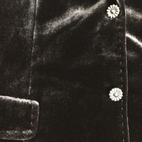 Tahari dressy glimmering velvet blazer in silk rayon blend - Picture 3 of 8